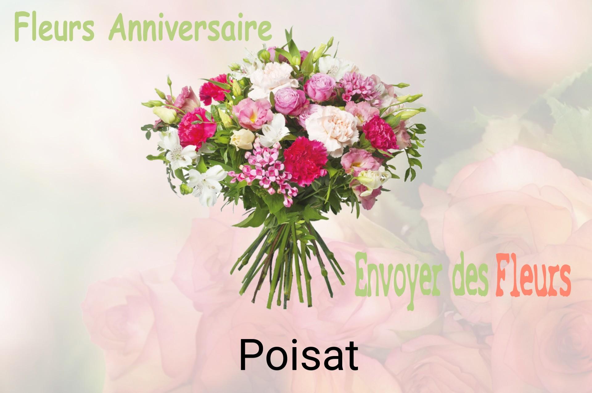 Bouquet de fleurs d’anniversaire livré à Poisat