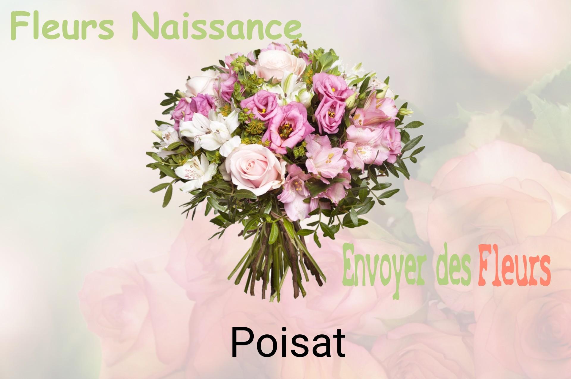 Bouquet de fleurs de naissance livré à Poisat